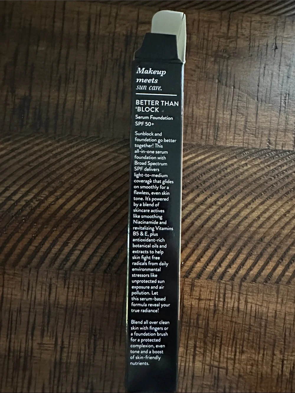 Better Than ‘Block Skincare-Infused Serum Foundation with Broad Spectrum SPF 50+